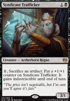 Syndicate Trafficker feature for Rakdos Artifact Aggro