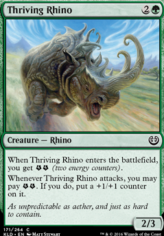 Thriving Rhino feature for Red-Green Energy Aggro