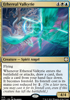 Ethereal Valkyrie feature for Phantom Premonition (Kaldheim Precon)