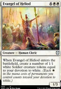 Evangel of Heliod feature for Monowhite Cancer Deck (45 cards)