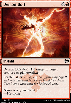 Demon Bolt feature for Bolts and 'pults [Historic Mono-Red Burn]