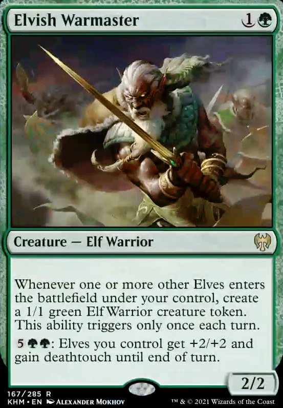 Elvish Warmaster feature for Green/Black Starter Elf