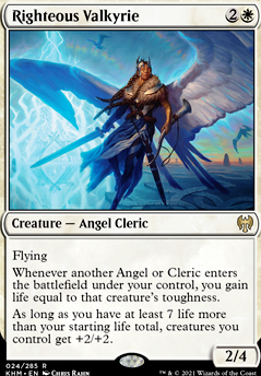 Righteous Valkyrie feature for Angelic Cleric's Gain Life