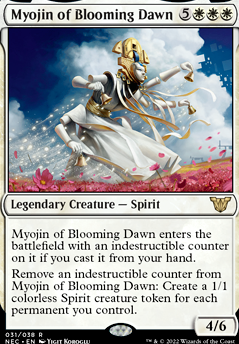 Myojin of Blooming Dawn feature for Kamigawa, Land of Sagas and Spirits