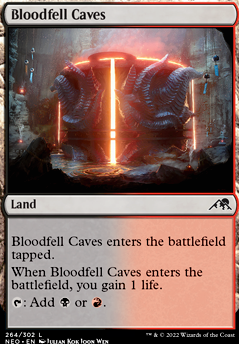 Bloodfell Caves feature for Undead  Sacrifice MTG-Arena