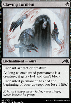 Clawing Torment feature for Mono black, pauper, control, burn, and combat