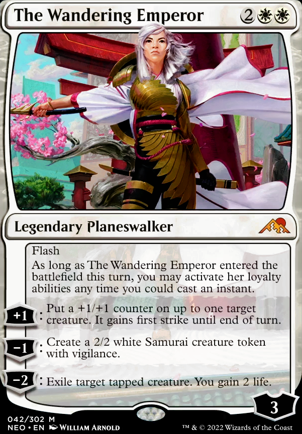 The Wandering Emperor feature for Samarui deck R/W