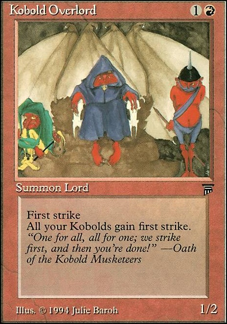 Kobold Overlord feature for Prossh, the Kobold Worshipped