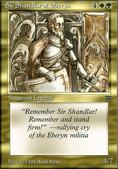 Sir Shandlar of Eberyn feature for Sir Shandlar of Pauper Commander