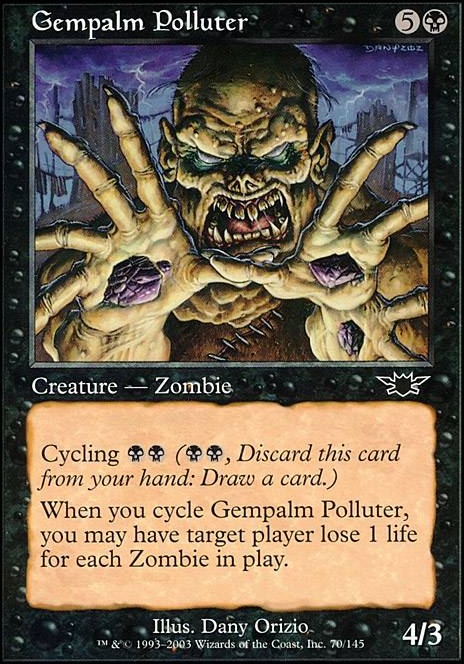 Gempalm Polluter feature for Grimgrin Zombie Tribal