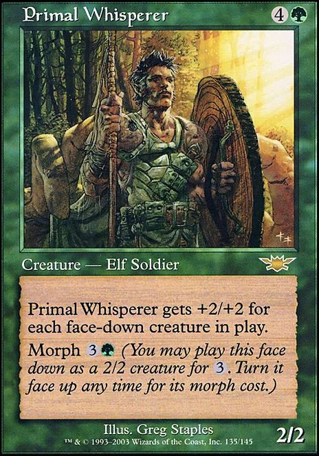 Primal Whisperer feature for G/W Ramp/Morph
