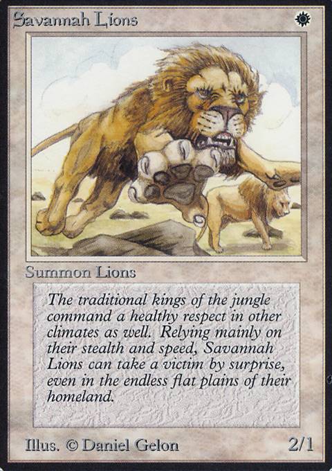Featured card: Savannah Lions