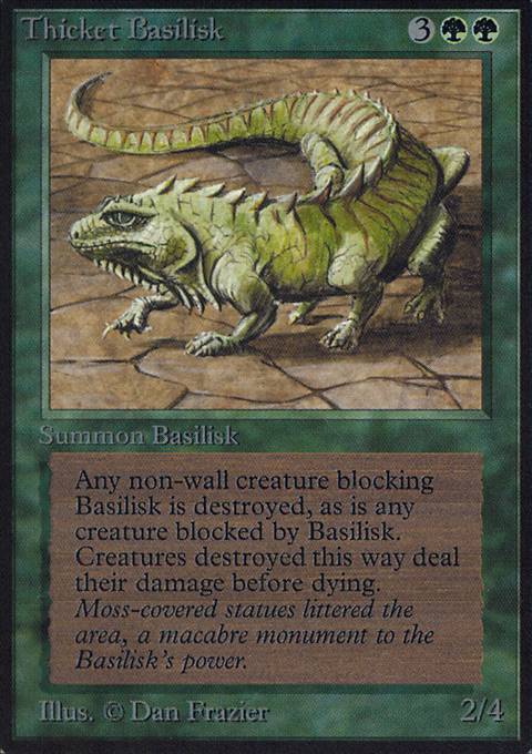 Featured card: Thicket Basilisk