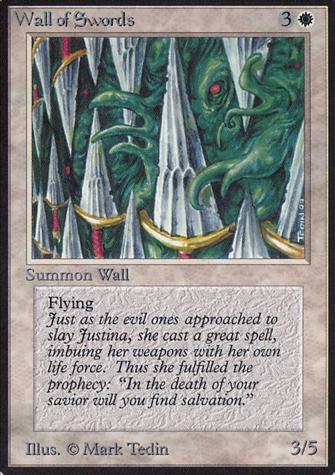 Featured card: Wall of Swords