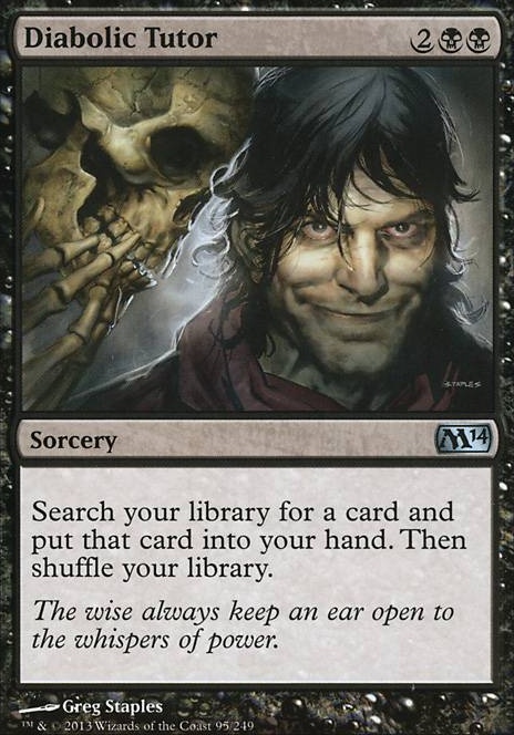 Diabolic Tutor feature for Kalitas Kills All the Things