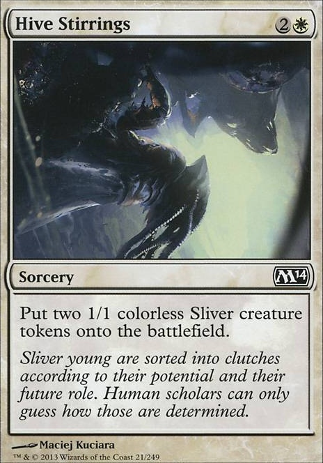 Hive Stirrings feature for $30 commander challenge Bess
