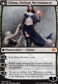 Liliana, Defiant Necromancer feature for B/W Life Gain