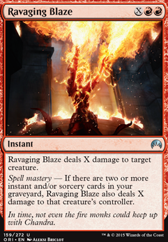 Ravaging Blaze feature for Izzet Direct