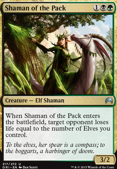 Shaman of the Pack feature for Dwynen's Elvish Army