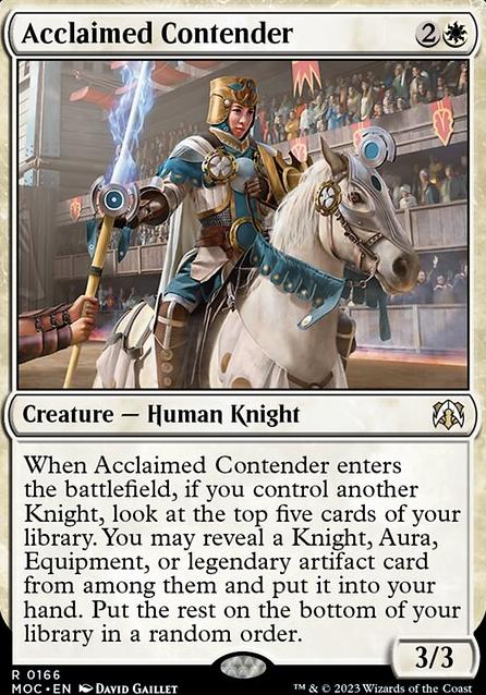 Featured card: Acclaimed Contender