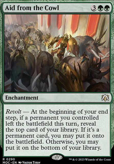 Featured card: Aid from the Cowl