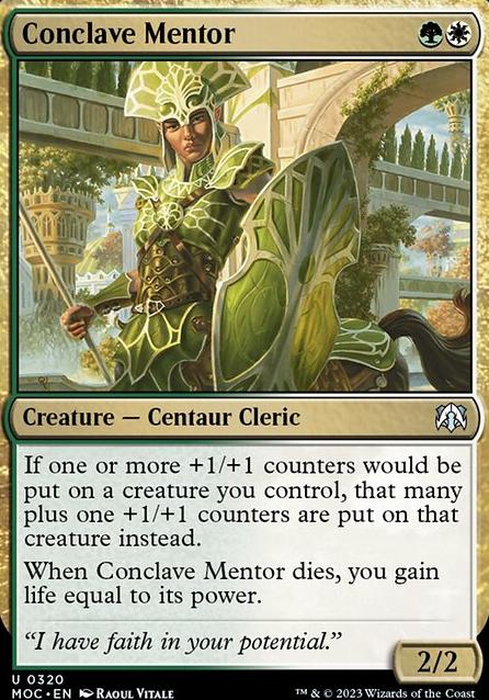 Conclave Mentor feature for I heard you like +1/+1 counters [Pauper EDH][PDH]