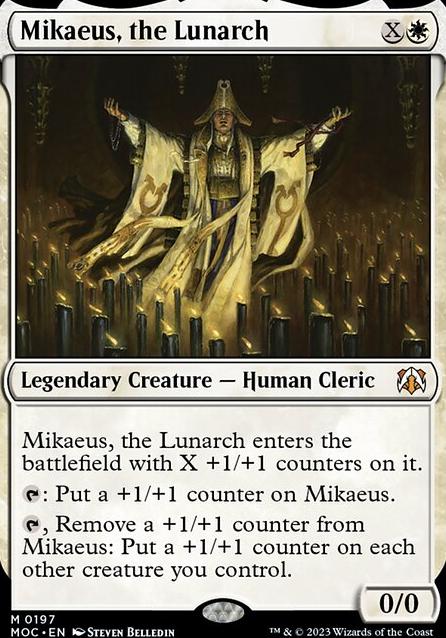 Mikaeus, the Lunarch feature for White Cleric Soldier Angel EDH Deck