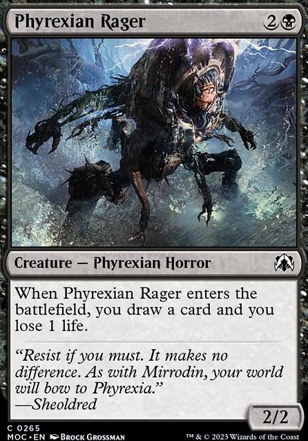 Phyrexian Rager feature for Ultimate Phyrexian Invasion Theme Deck
