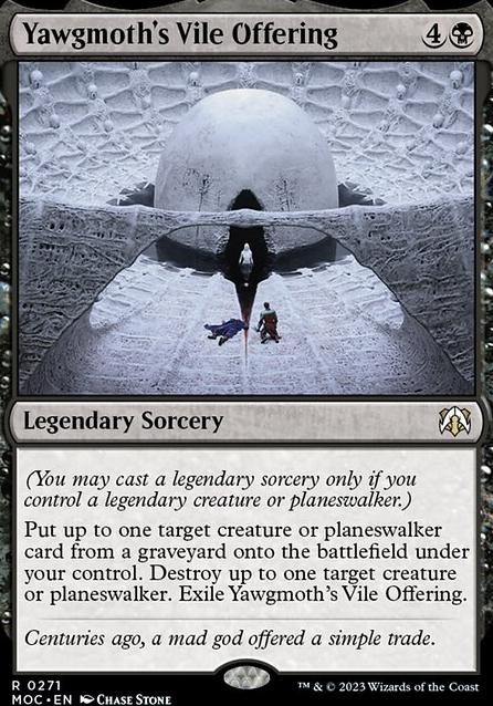 Featured card: Yawgmoth's Vile Offering