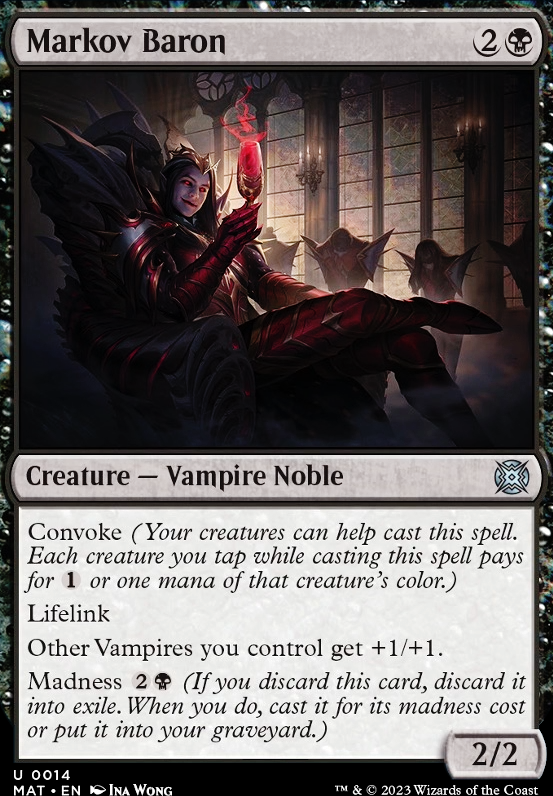Markov Baron feature for Sorin's Blood Market