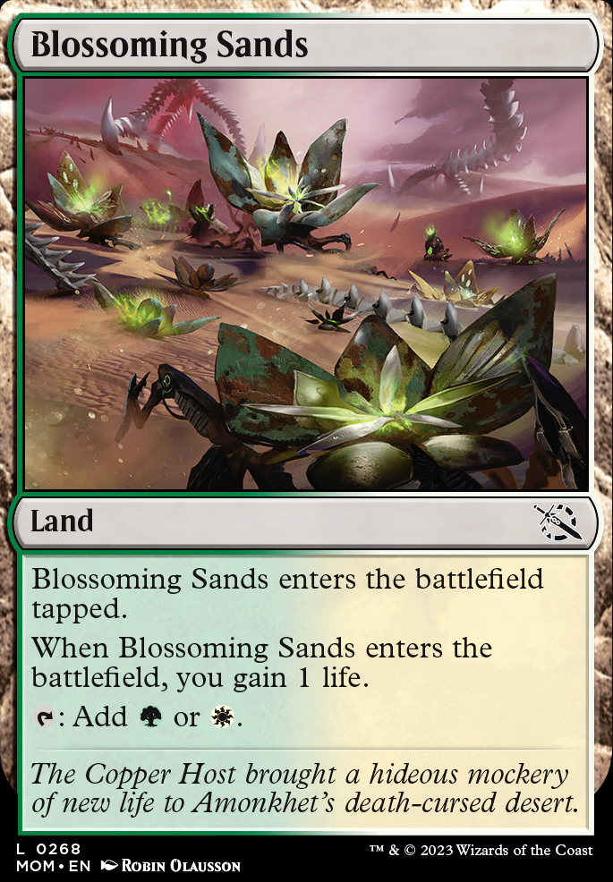 Blossoming Sands feature for W/G Neon Dynasty