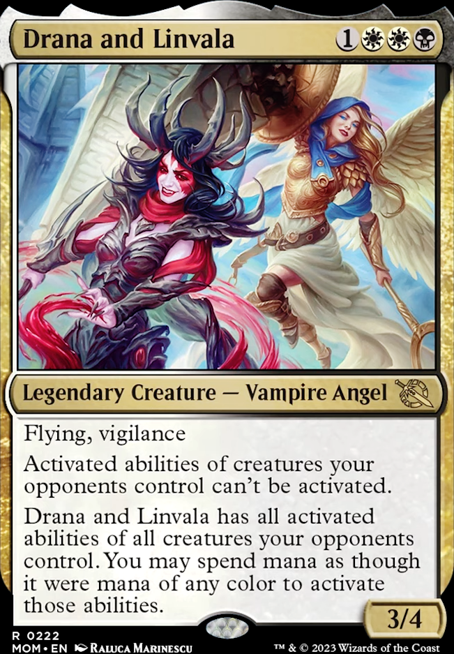 Drana and Linvala feature for Infect, corrupted, proliferate commander