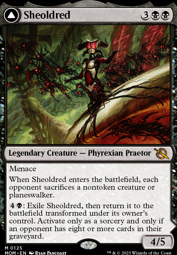 Sheoldred feature for Sultai selfmill reanimator