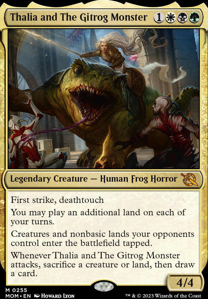 Thalia and The Gitrog Monster feature for Abzan Stax