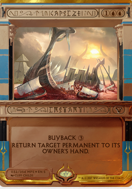 Capsize feature for Urza, The Spellsword