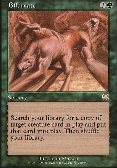 Bifurcate feature for The One Gretchen SpyKit Deck (according to EDHREC)