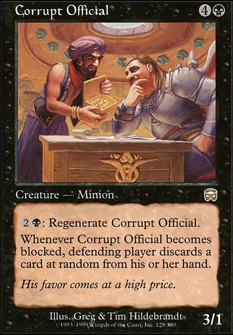 Featured card: Corrupt Official