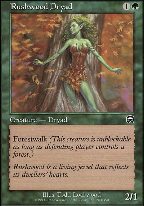 Rushwood Dryad feature for Dumb Forestwalk