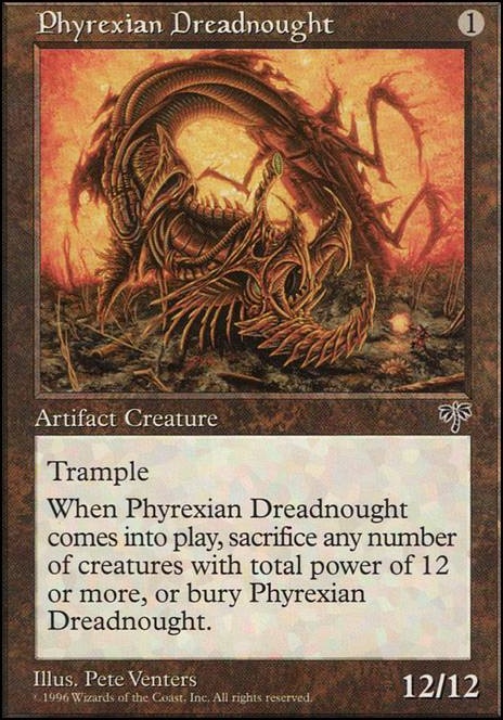 Phyrexian Dreadnought feature for Totally Easy & Reliable Turn 1 Win