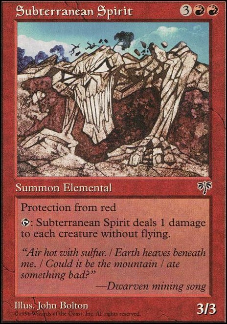 Featured card: Subterranean Spirit