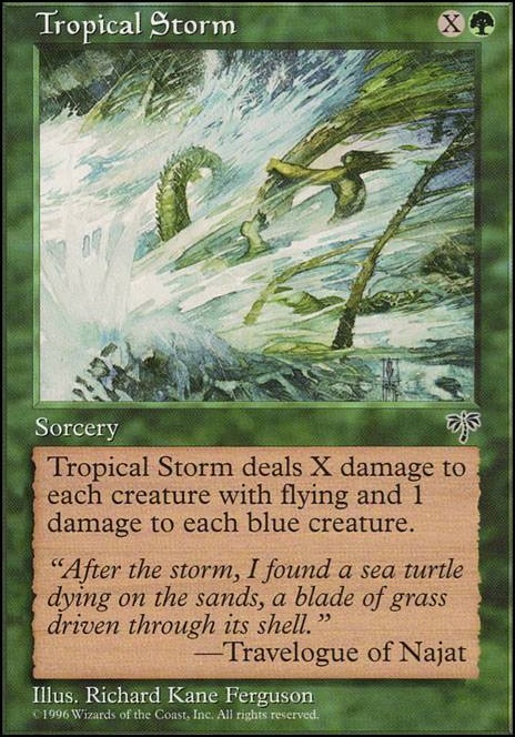 Tropical Storm feature for It Ain't Easy Bein' Nongreen (Budget EDH)