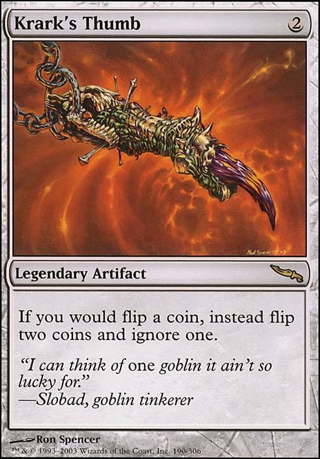 Krark's Thumb feature for Chaos Flip Commanders