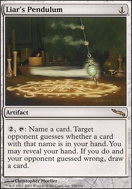 Liar's Pendulum feature for "Riddle me this?" Fact or fiction tribal EDH