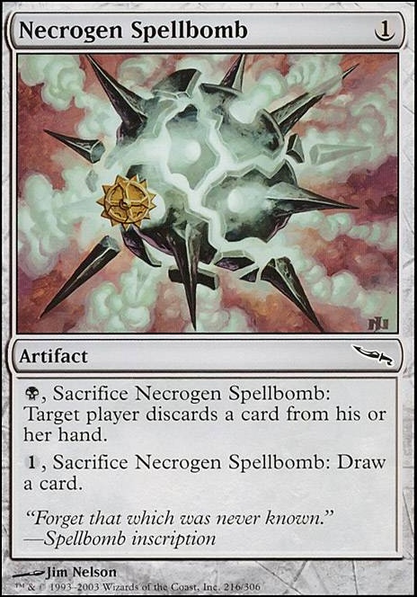 Necrogen Spellbomb feature for Budget Glissa Artifacts