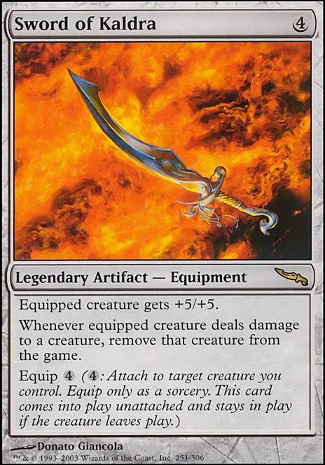 Featured card: Sword of Kaldra