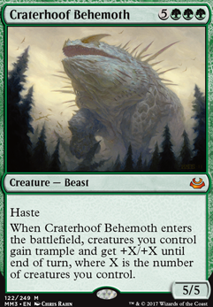 Featured card: Craterhoof Behemoth