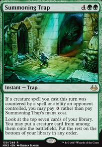 Summoning Trap feature for budget "cheating is for giant eldrazi"
