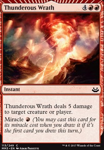 Thunderous Wrath feature for Thunderous Terror (UR / Izzet Tempo Pauper)