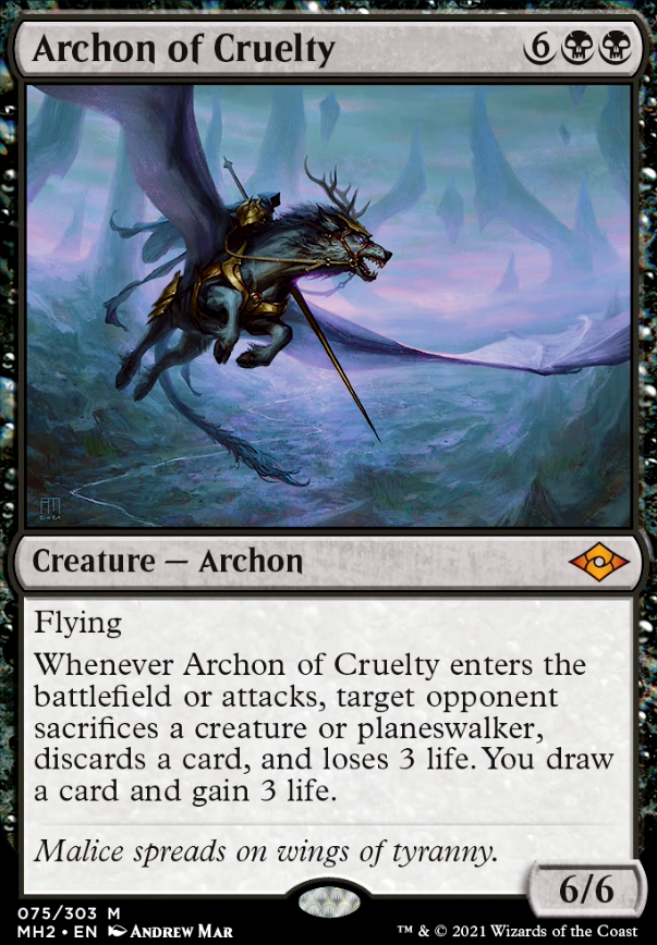 Archon of Cruelty feature for 5-Color-Creativity