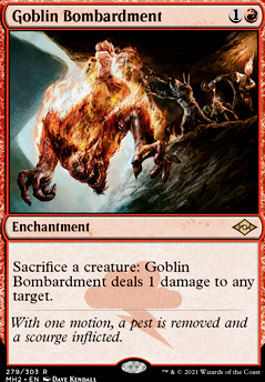 Goblin Bombardment feature for Ghyrson's 1/1 tribal